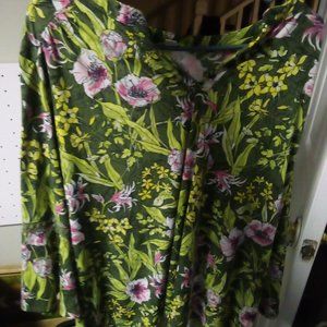 Cato floral plus size blouse